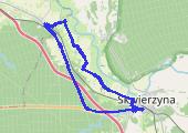 Brzozowiec - mapa trasy gps - rower trekkingowy