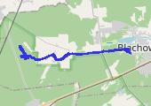 Z rowerem po lesie - mapa trasy gps - rower trekkingowy