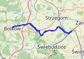 Jaworzyna - mapa trasy gps - rower górski
