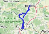 Kamienna - mapa trasy gps - rower górski