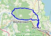 orle - mapa trasy gps - rower górski