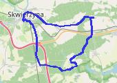 Twierdzielewo - mapa trasy gps - rower trekkingowy