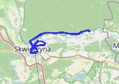 Krobielewko - mapa trasy gps - rower trekkingowy