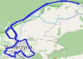 Świniary - mapa trasy gps - rower trekkingowy