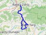 Rabka - Nowy Targ - Ludźmierz - Rabka z dnia 2026-10-04 - trasa rowerowa