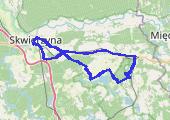 Góra Trębacza - mapa trasy gps - rower trekkingowy