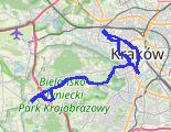Bronowice - Tyniec - Bronowice z dnia 2026-10-08 - trasa rowerowa