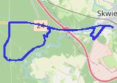 Grzybobranie - mapa trasy gps - rower trekkingowy