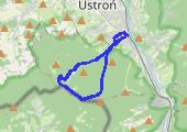 z - mapa trasy gps - wędrówka