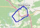Zemsko - mapa trasy gps - rower trekkingowy