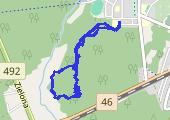Spacerem po lesie - mapa trasy gps - rower trekkingowy