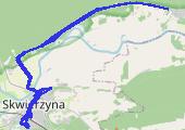 Świniary - mapa trasy gps - rower trekkingowy