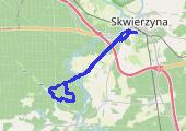 Stary Dworek - mapa trasy gps - rower trekkingowy