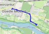 Trasa z dnia 2013-08-31 20:24 - mapa trasy gps - rower trekkingowy