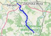 2013-08-31 Widawa - Sieradz Męka - mapa trasy gps - marsz