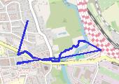 Trasa z dnia 2013-09-03 17:34 - mapa trasy gps - spacer