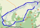 standard na rowerze (przed maratonem piszym 25km) - mapa trasy gps - rower górski