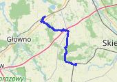 2013-09-07 Lipce Reymontowskie - Domaniewice - mapa trasy gps - marsz