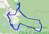 Oskar, Gabi, Ares , Czata - mapa trasy gps - canicross