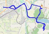 Trasa z dnia 2013-09-08 19:15 - mapa trasy gps - rower szosowy