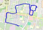 Trasa z dnia 2013-09-09 18:59 - mapa trasy gps - bieganie