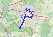Kielce - mapa trasy gps - rower górski