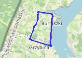 Marszowo-rowerowo - mapa trasy gps - wędrówka na nartach