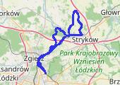 Lodz-Gozdow-Strykow-PKP-Zgierz_24062012 - mapa trasy gps - rower miejski