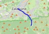 Kuźnice - mapa trasy gps - marsz
