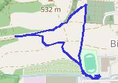 Trasa z dnia 2013-10-23 18:24 - mapa trasy gps - spacer