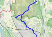 Biedrusko--poligon--Morasko--Naramowice - mapa trasy gps - rower górski