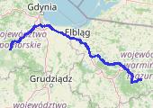 Trasa z dnia 2013-07-22 11:49 - mapa trasy gps - samochód