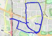 Trening - mapa trasy gps - bieganie