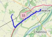 Trasa z dnia 2013-12-06 14:40 - mapa trasy gps - samochód