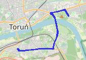 2013-12-14 Korty-Dom - mapa trasy gps - samochód