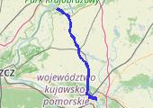 2013-12-14 Chełmno - mapa trasy gps - samochód