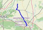 2013-12-14 Chełmno - mapa trasy gps - samochód