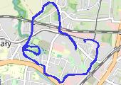 Trasa z dnia 2013-12-03 20:21 - mapa trasy gps - bieganie