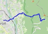 zejście z Równicy - mapa trasy gps - marsz