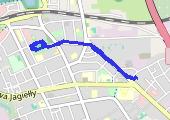Trasa z dnia 2013-11-20 22:27 - mapa trasy gps - bieganie