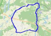 Iwiec  - mapa trasy gps - rower górski