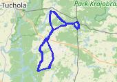 Iwiec - mapa trasy gps - rower górski