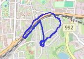 Trasa z dnia 2014-01-10 21:29 - mapa trasy gps - marsz