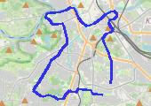 Trasa z dnia 2014-01-12 19:40 - mapa trasy gps - bieganie