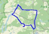 Iwiec - 28,4 km - mapa trasy gps - rower górski