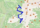 Trasa z dnia 2014-01-13 16:00 - mapa trasy gps - narty
