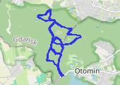 narty otomin - mapa trasy gps - narty biegowe