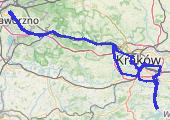 Trasa z dnia 2014-01-23 17:30 - mapa trasy gps - samochód