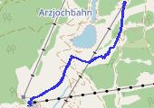 Trasa z dnia 2014-01-27 13:44 - mapa trasy gps - snowboard