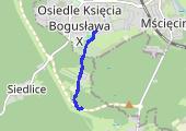 Kaniony-->Police - mapa trasy gps - rower górski